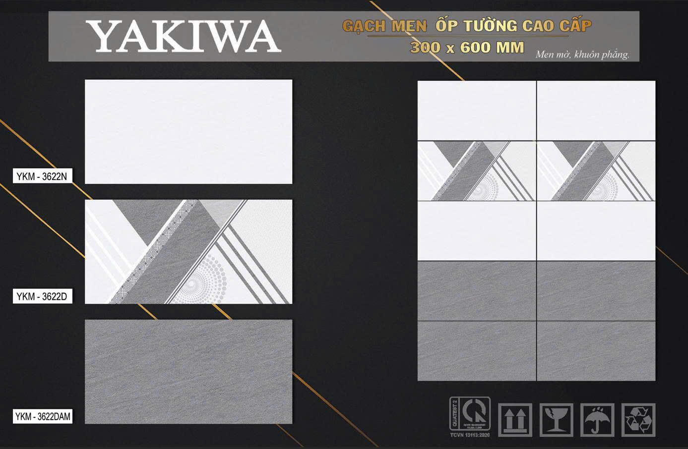 Gạch Ốp Tường 30x60cm đậm-nhạt-5800