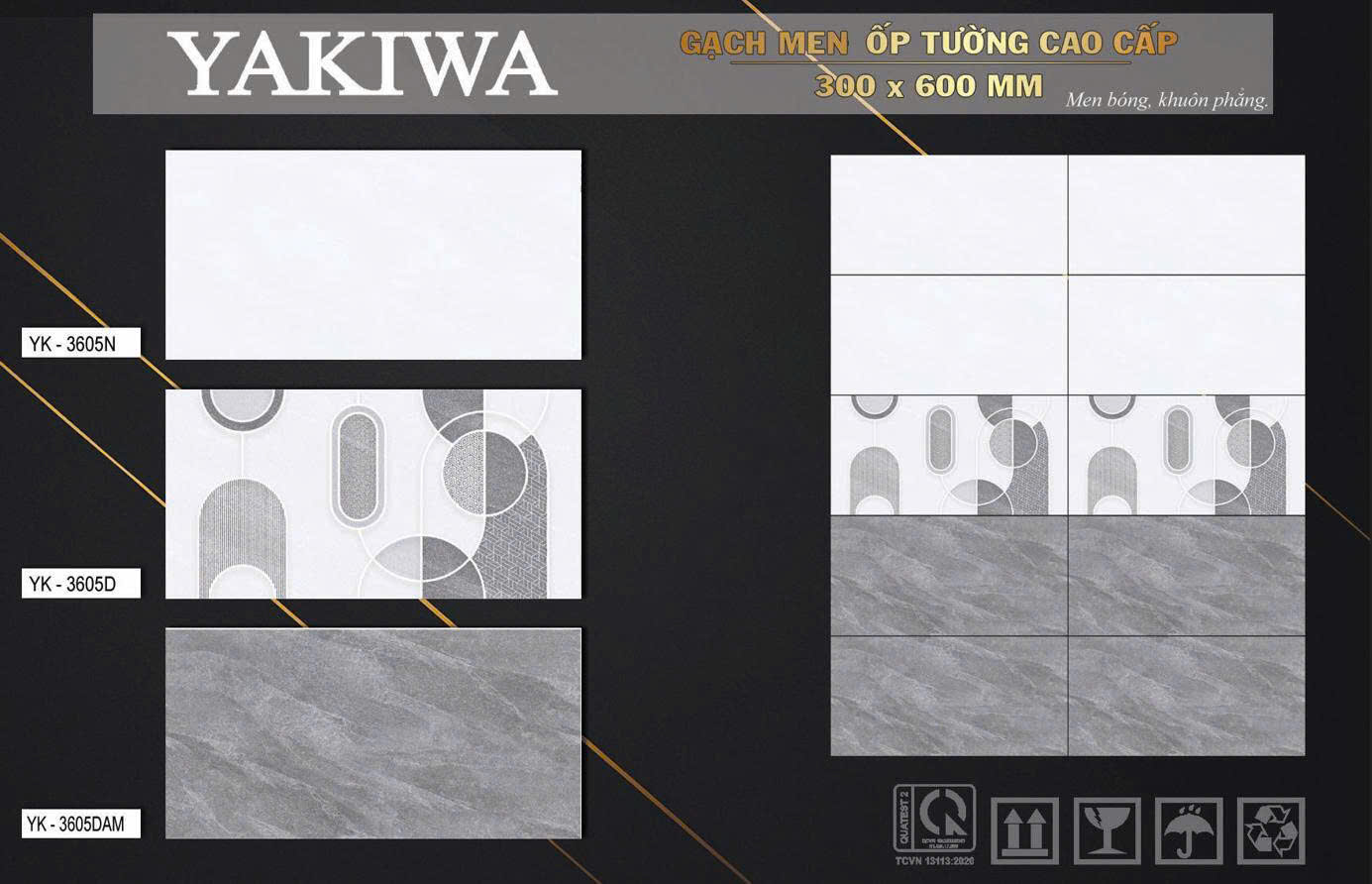Gạch Ốp Tường 30x60cm đậm-nhạt-5801