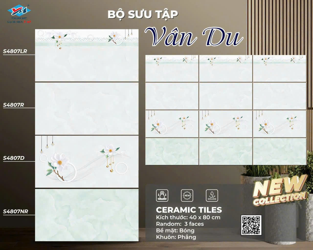 Gạch Ôp Tường 40x80cm thân đậm-nhạt-5728