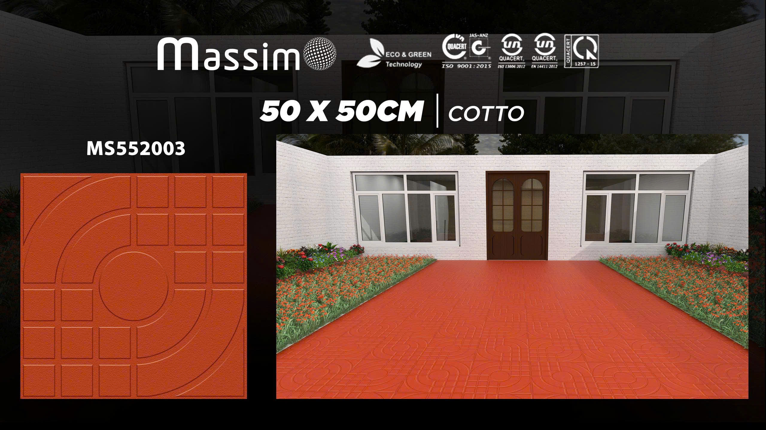 Gạch Lát Sân Vườn 50x50cm -4972