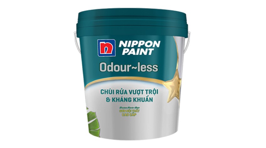Sơn NIPPON odour less chùi rửa vượt trội & kháng khuẩn-5613