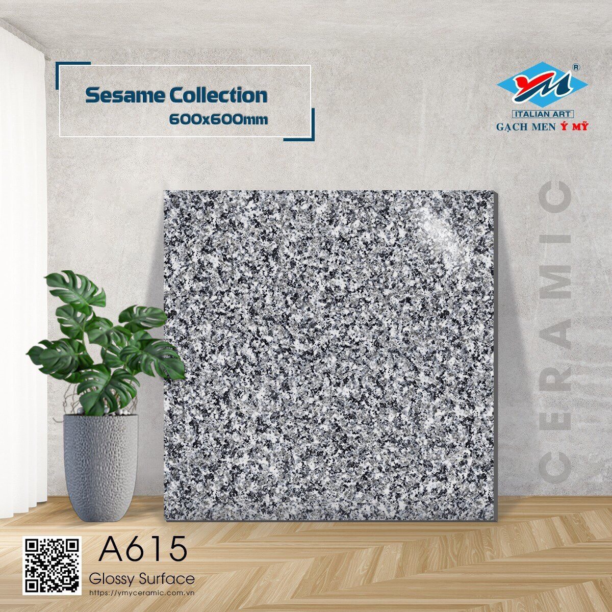 Gạch lát nền 60x60cm Ý MỸ -1775