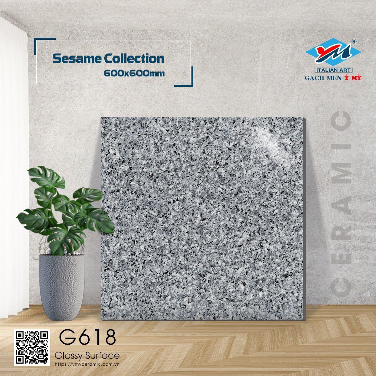 Gạch lát nền 60x60cm Ý MỸ -1778