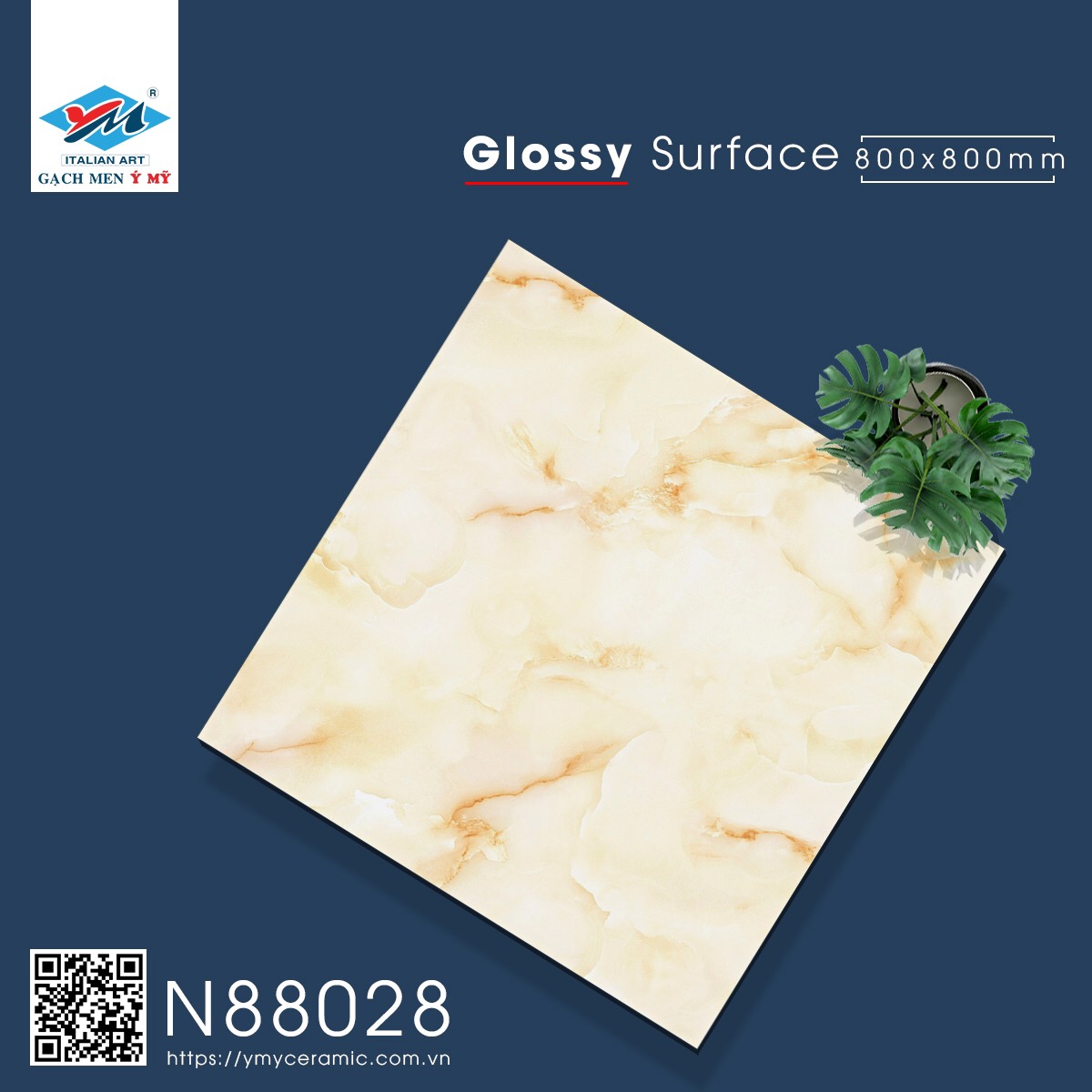 Gạch lát nền 80x80 Ý MỸ-1825