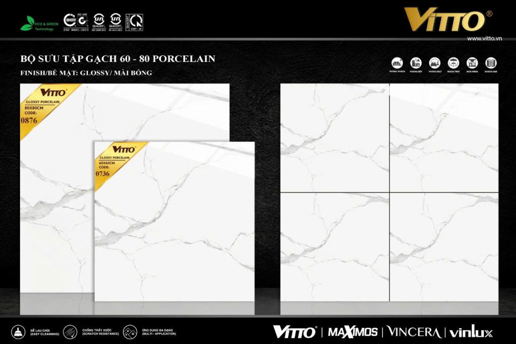 Gạch lát nền 80x80cm Vitto-3991