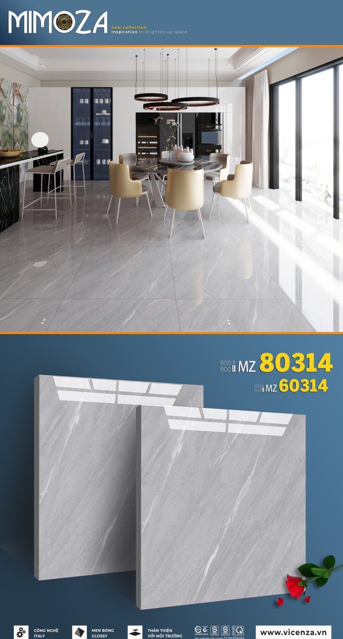 Gạch lát nền80x80cm MIMOZA-1609