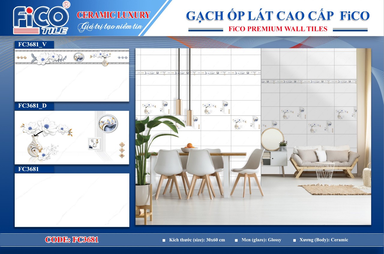 Gạch ốp tường 30x60 FICO-1881