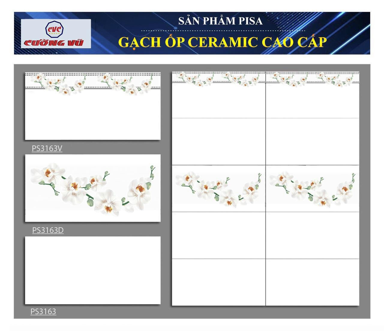 Gạch ốp tường 30x60 PISA-1688