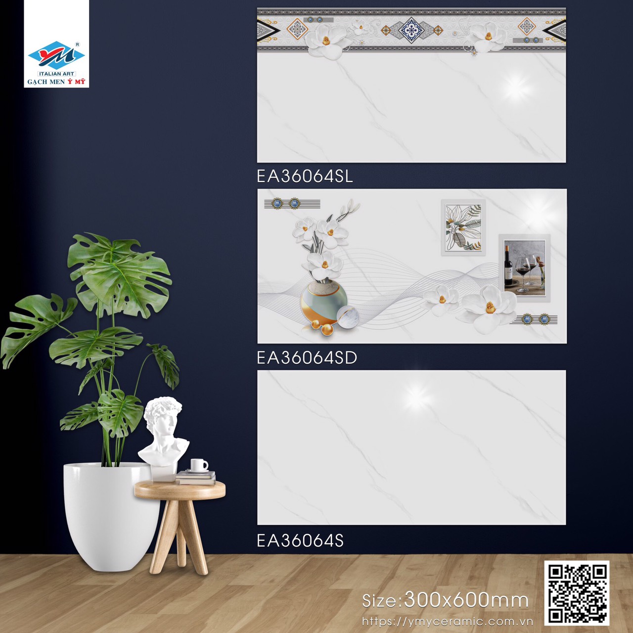 Gạch ốp tường 30x60 Ý MỸ-1791