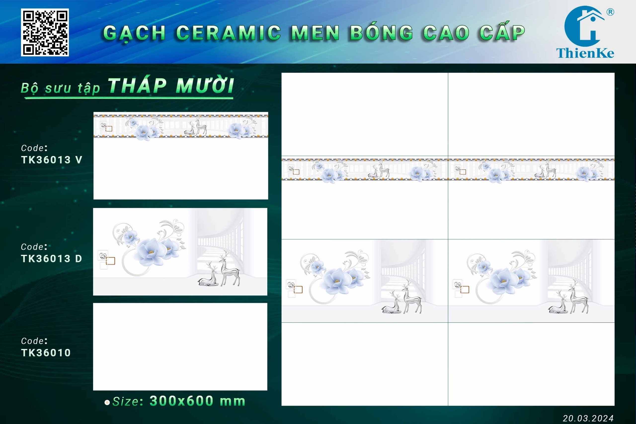 Gạch ốp tường 30x60cm-1291