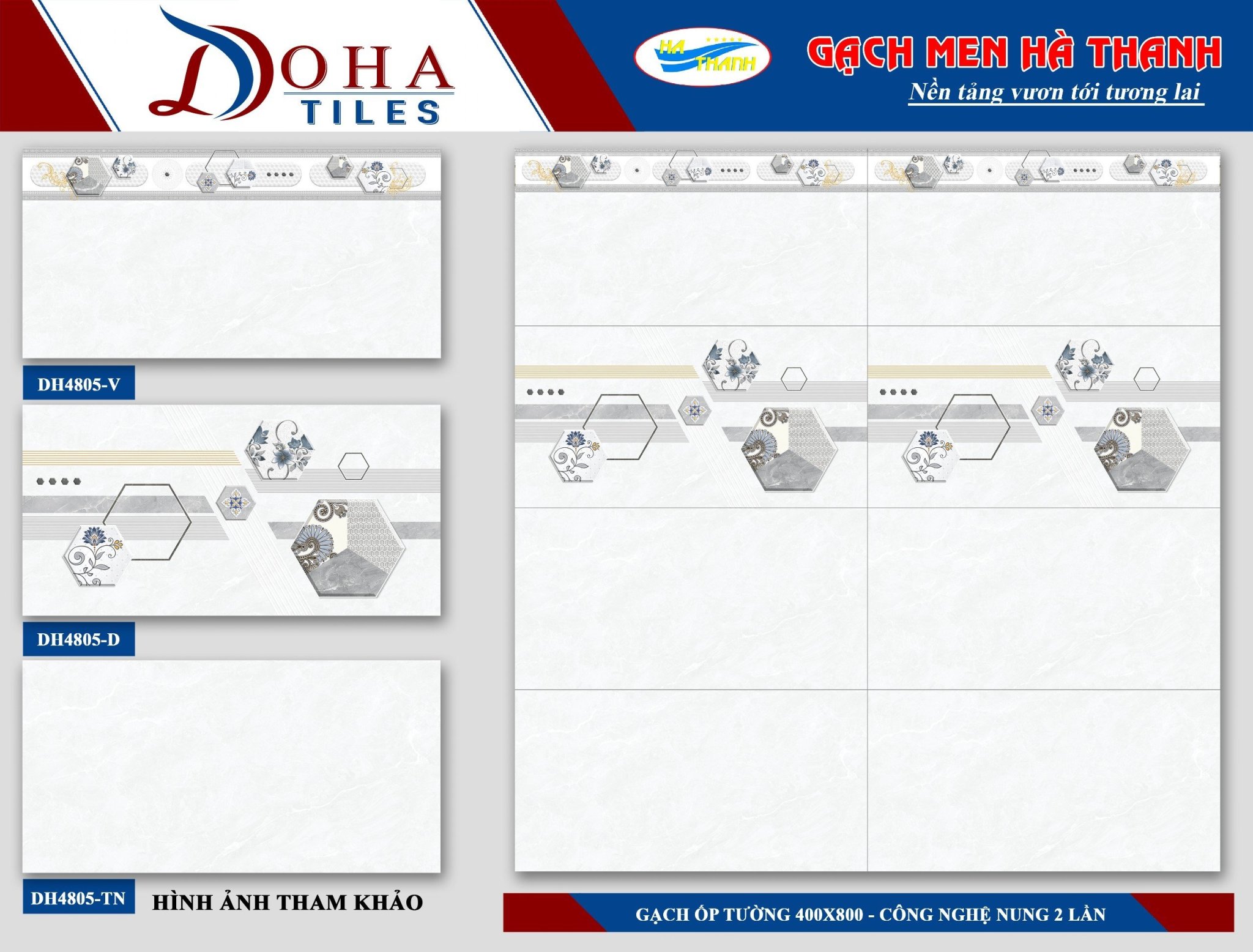 Gạch ốp tường 40x80cm HÀ THANH-1373