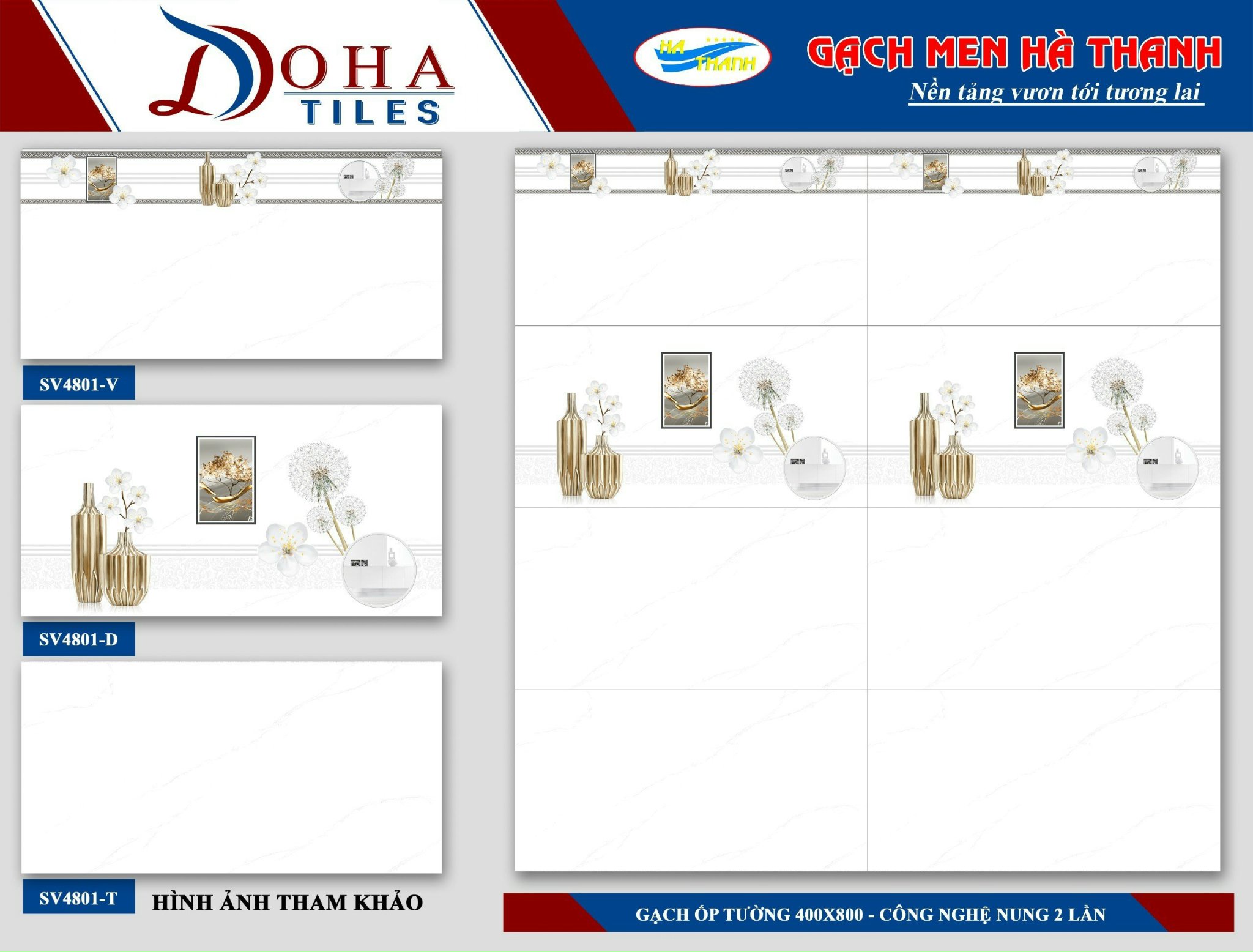 Gạch ốp tường 40x80cm HÀ THANH-1366