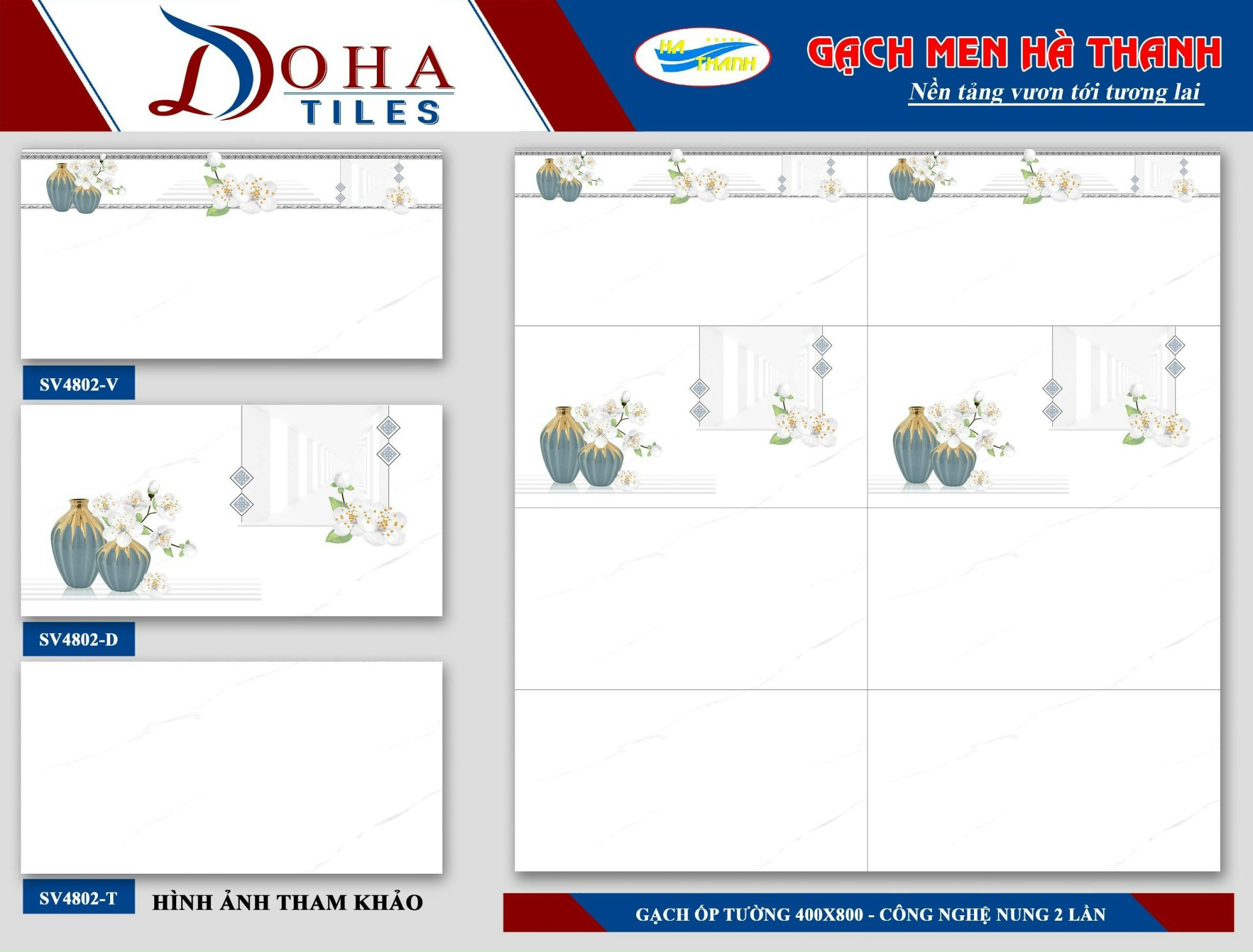 Gạch ốp tường 40x80cm HÀ THANH-1369