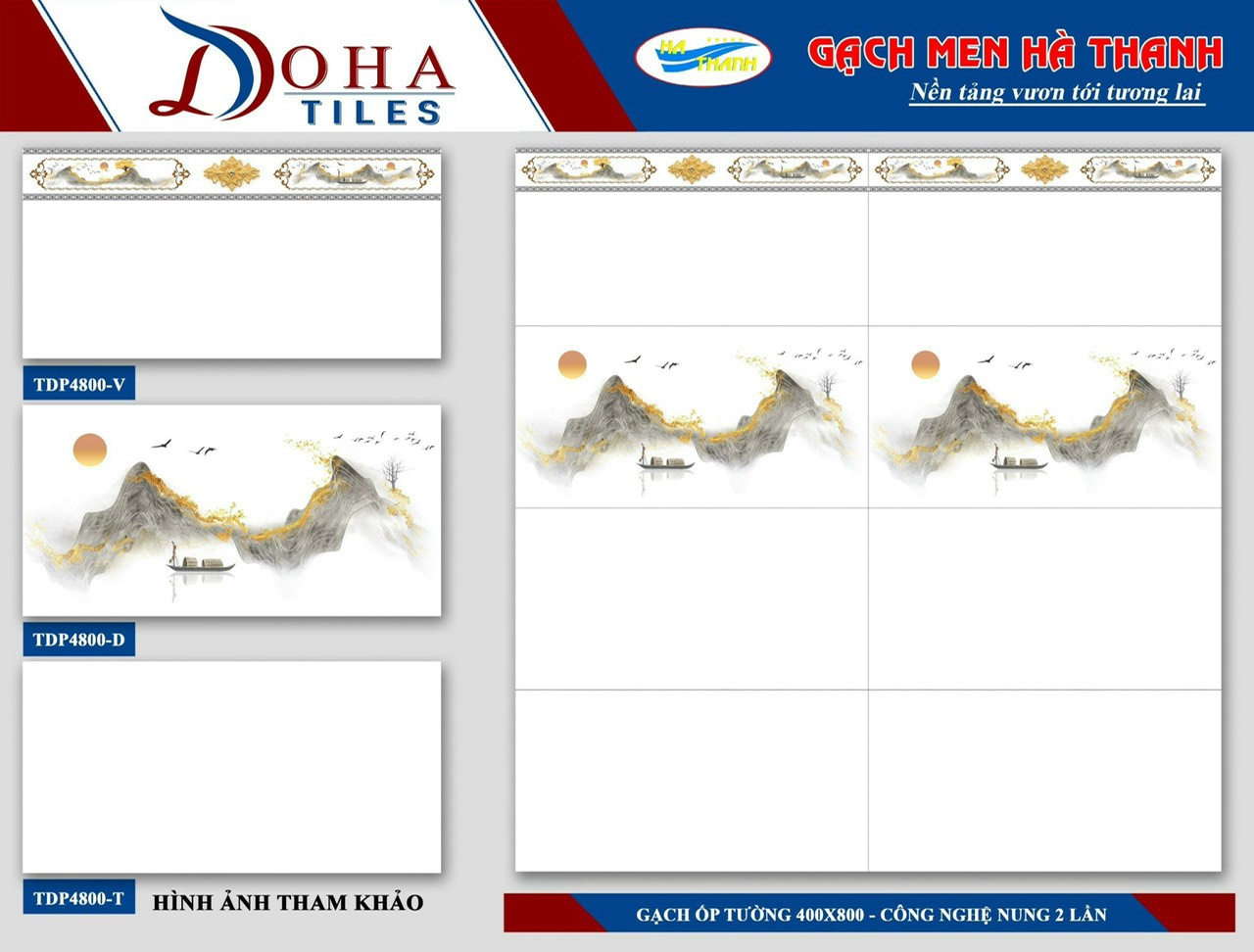 Gạch ốp tường 40x80cm HÀ THANH-1377