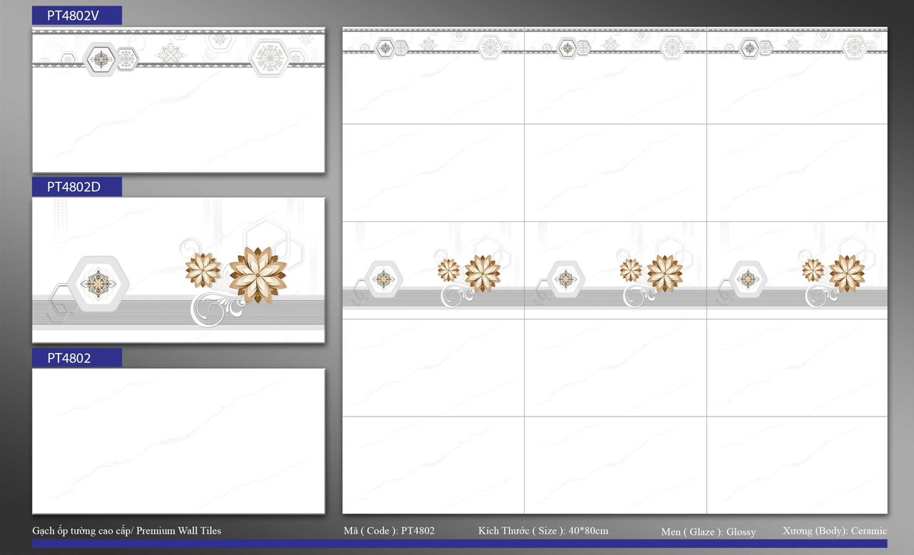 Gạch ốp tường 40x80cm PHƯƠNG NAM-1718