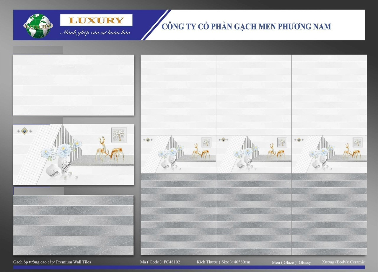 Gạch ốp tường PHƯƠNG NAM 40x80cm-394