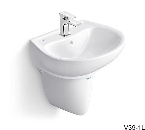 Chậu lavabo + Chân treo Viglacera-5588